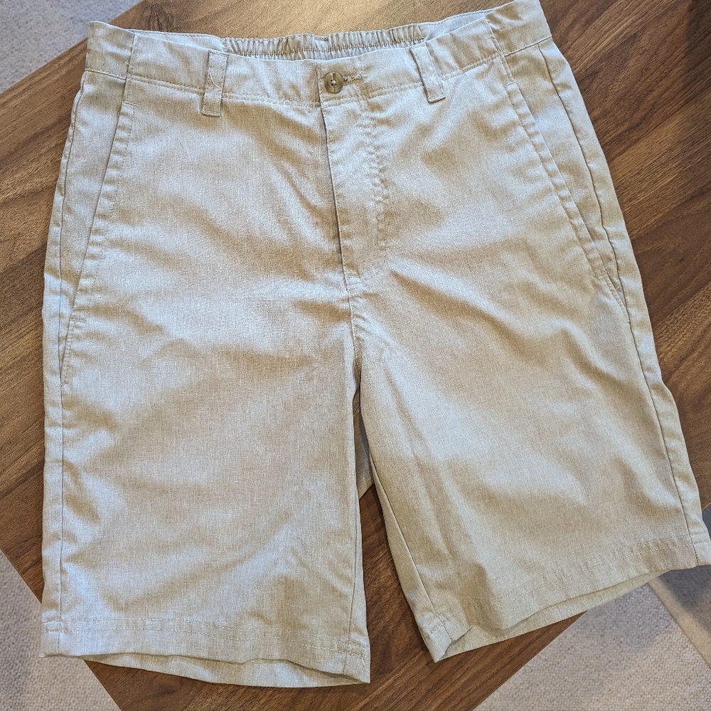 Nicklaus Shorts Adult 30 KHAKI HEATHER Golf Chino Eco Choice Stretch SPF 40